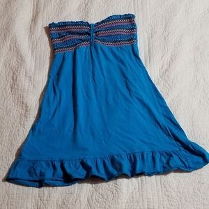 Cute Blue Strapless Top